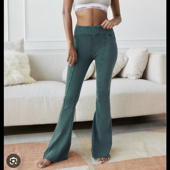 Urban Outfitters Pants - urban outfitters out from under blue aria seamed flare pant